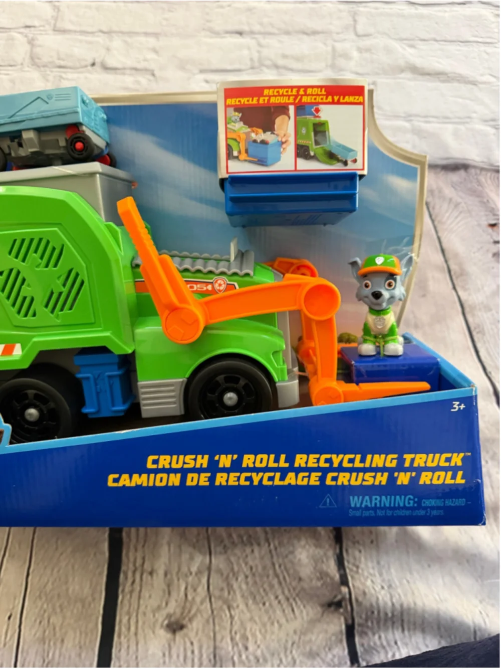 NEW Paw Patrol Rocky's Recycling Truck Toy One Size Green Orange